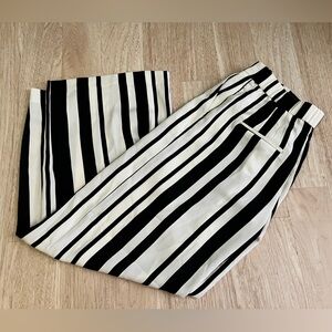 Express Monochrome Wide Leg Trousers